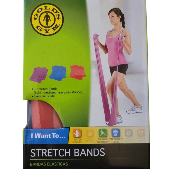 Lot of 3 Resistance Bands NIB Various Weights/Brands At-home Workout Exercise - Picture 9 of 14